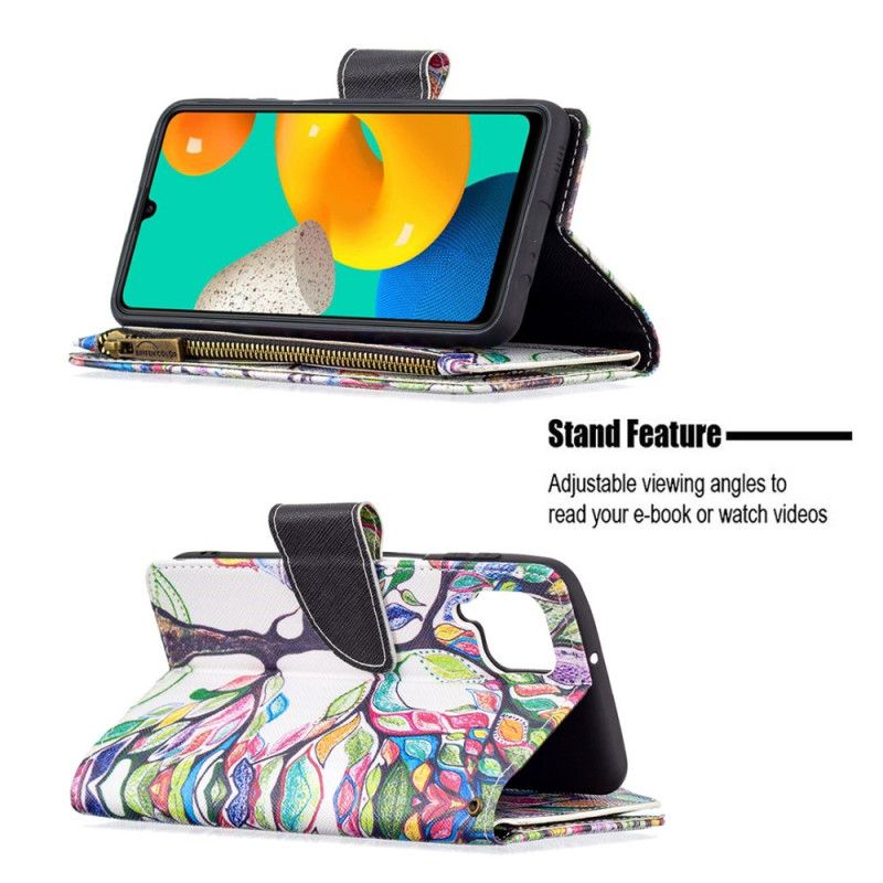 Folio-hoesje Samsung Galaxy M32 Telefoonhoesje Boomzak Met Rits