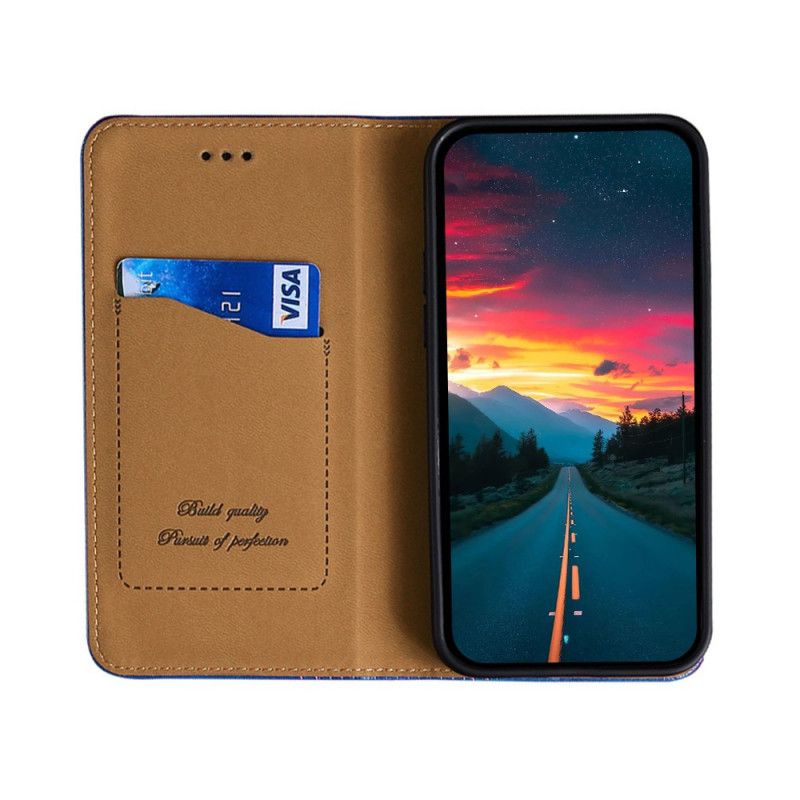 Folio-hoesje Samsung Galaxy M32 Telefoonhoesje Vintage Lederen Stijl