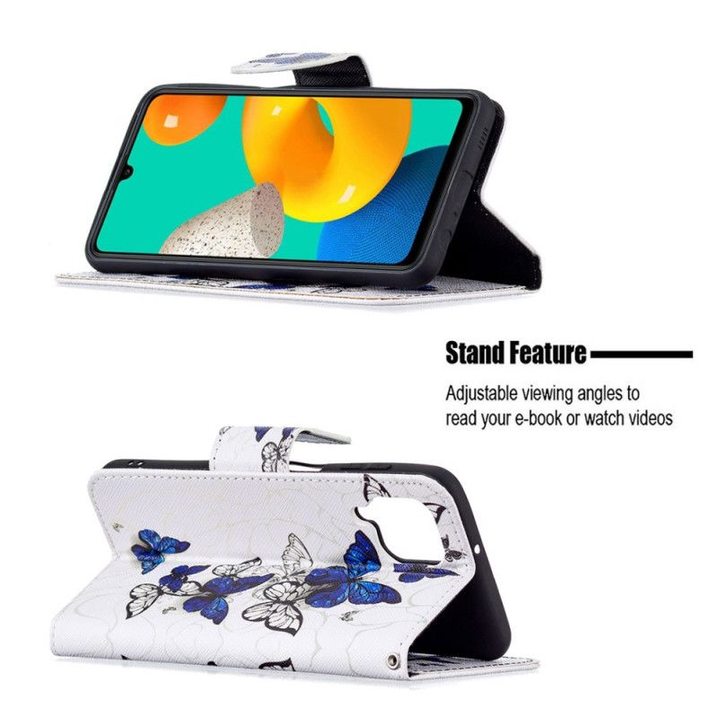 Folio-hoesje Samsung Galaxy M32 Vlinders Koningen