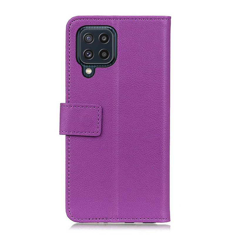 Leren Hoesje Samsung Galaxy M32 Klassiek Leereffect Bescherming Hoesje