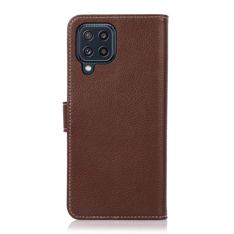 Leren Hoesje Samsung Galaxy M32 Litchi-naden Van Kunstleer Bescherming Hoesje
