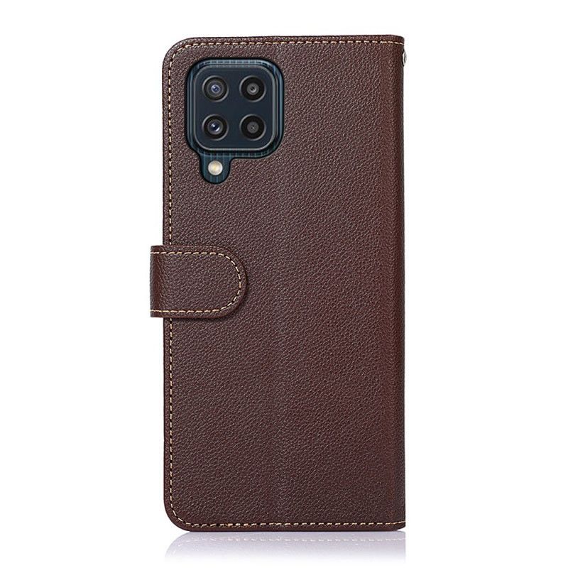 Leren Hoesje Samsung Galaxy M32 Litchi-stijl Rfid Khazneh Bescherming Hoesje