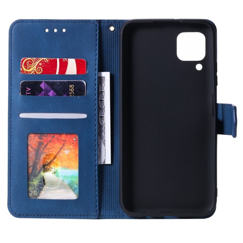 Leren Hoesje Samsung Galaxy M32 Skin-touch Naden Bescherming Hoesje