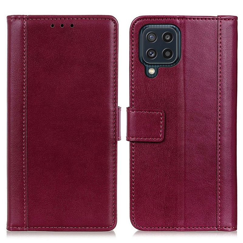 Leren Hoesje Samsung Galaxy M32 Stijl Lederen Elegantie Bescherming Hoesje