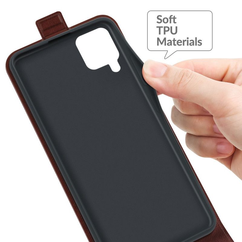 Leren Hoesje Samsung Galaxy M32 Verticale Lederen Effectklep