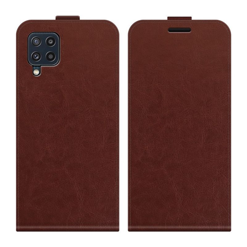 Leren Hoesje Samsung Galaxy M32 Verticale Lederen Effectklep