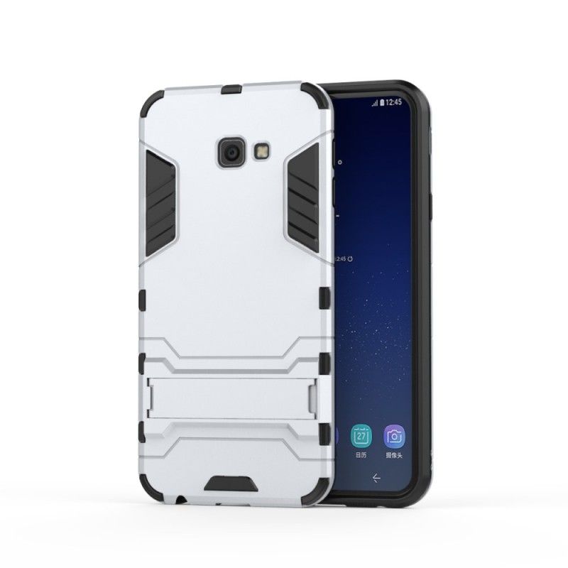 Cover Hoesje Samsung Galaxy J4 Plus Rood Zwart Telefoonhoesje Ultrabestendig