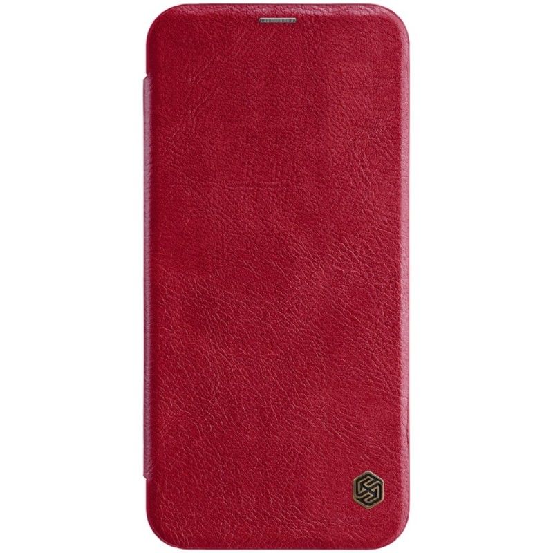 Folio-hoesje Samsung Galaxy J4 Plus Bruin Rood Nillkin Qin-Reeks