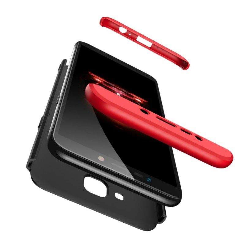 Hoesje Samsung Galaxy J4 Plus Rood Zwart Afneembare Gkk
