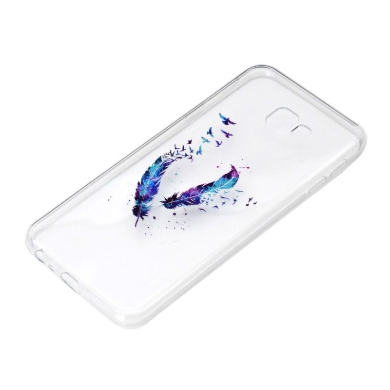 Hoesje voor Samsung Galaxy J4 Plus Transparante Veer