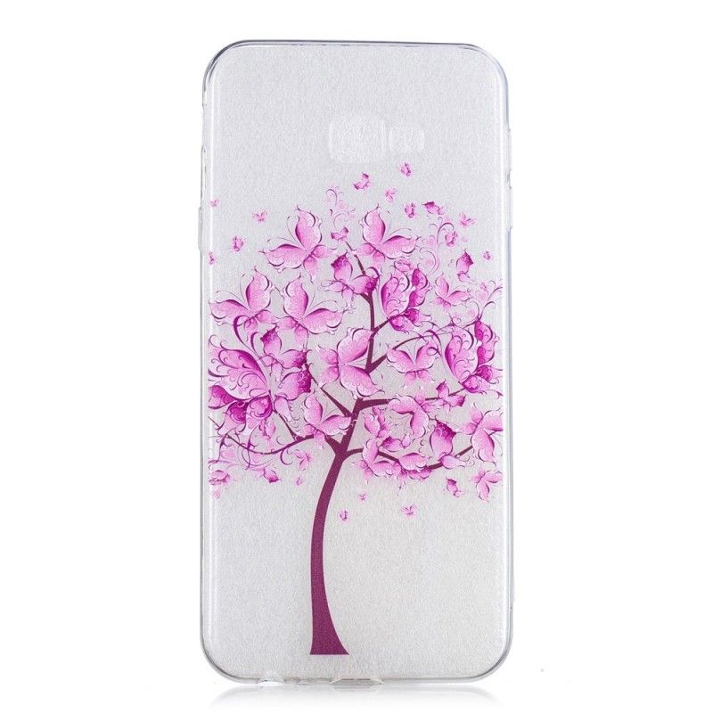 Hoesje voor Samsung Galaxy J4 Plus Transparante Vlinderboom