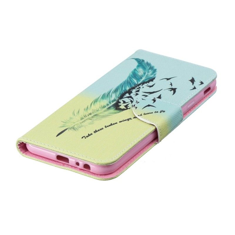 Leren Hoesje Samsung Galaxy J4 Plus Leren Vliegen