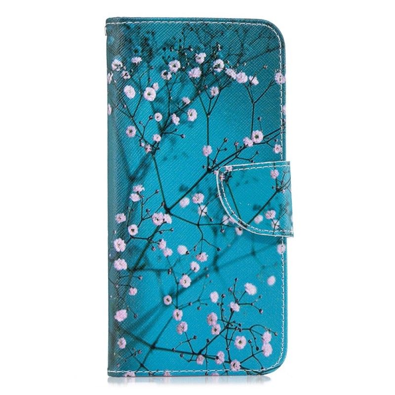 Leren Hoesje voor Samsung Galaxy J4 Plus Bloeiende Boom