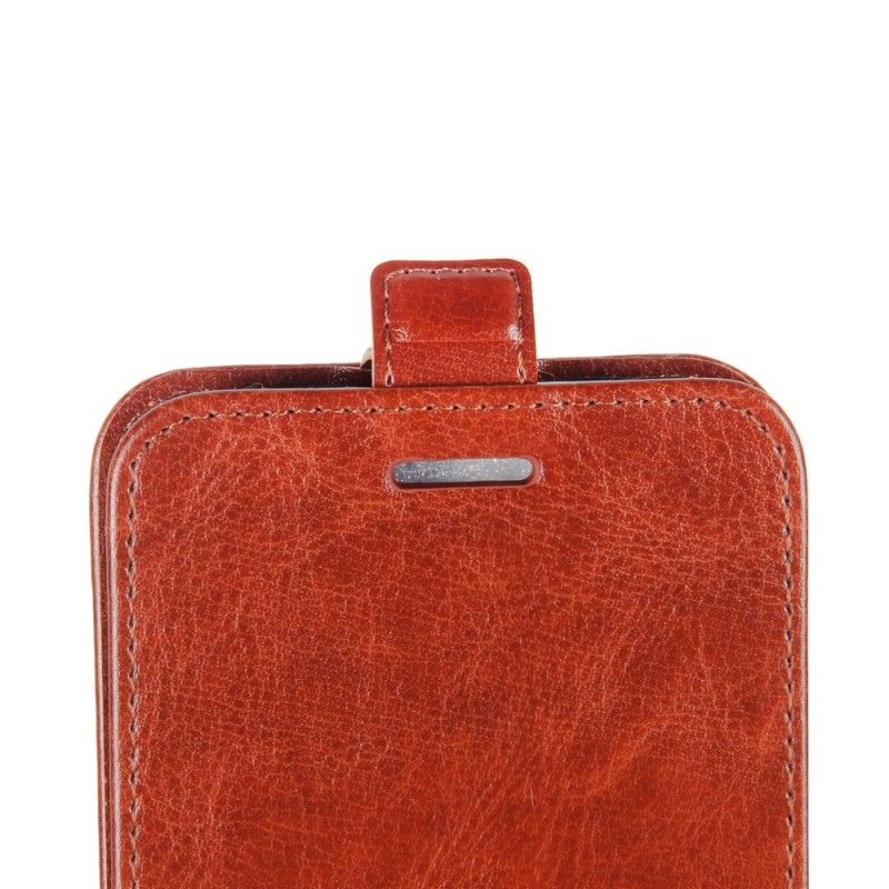 Leren Hoesje voor Samsung Galaxy J4 Plus Rood Zwart Vouwledereffect