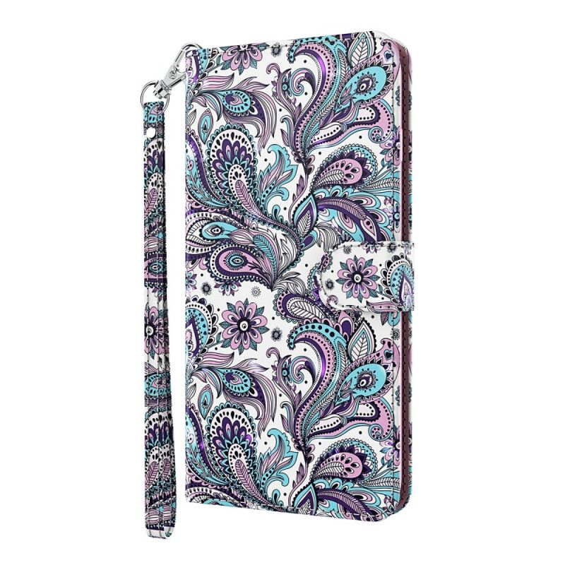 Cover Folio-hoesje Samsung Galaxy S21 Plus 5G Telefoonhoesje Chique Kant