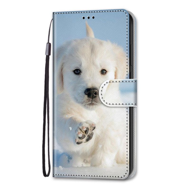 Cover Folio-hoesje Samsung Galaxy S21 Plus 5G Telefoonhoesje Schattige Hond