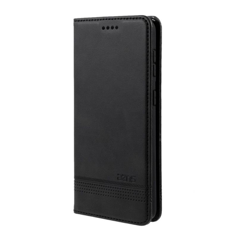 Folio-hoesje Samsung Galaxy S21 Plus 5G Rood Zwart Azns Leerstijl