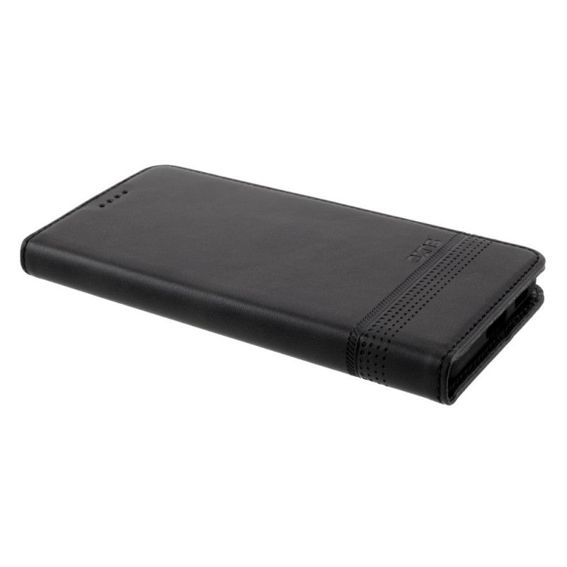 Folio-hoesje Samsung Galaxy S21 Plus 5G Rood Zwart Azns Leerstijl