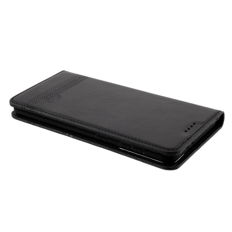 Folio-hoesje Samsung Galaxy S21 Plus 5G Rood Zwart Azns Leerstijl