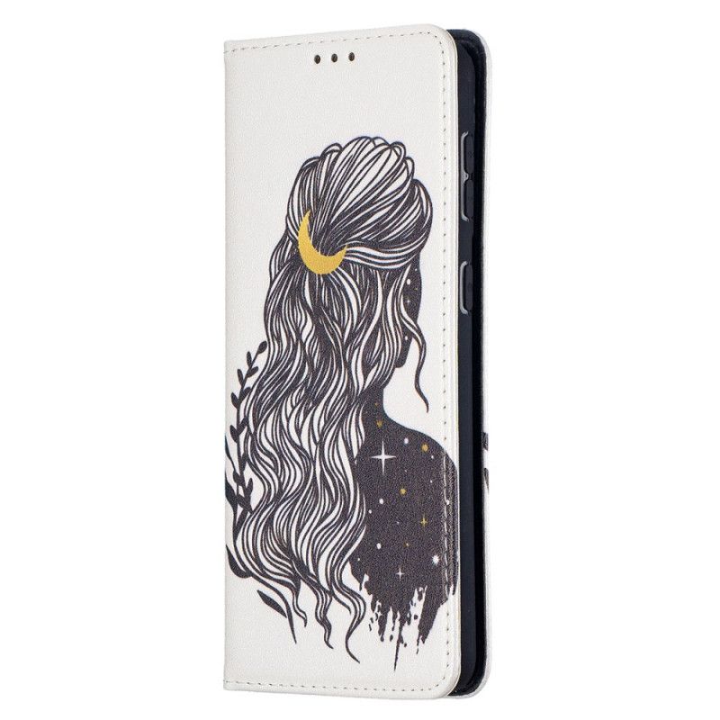 Folio-hoesje Samsung Galaxy S21 Plus 5G Telefoonhoesje Mooi Haar