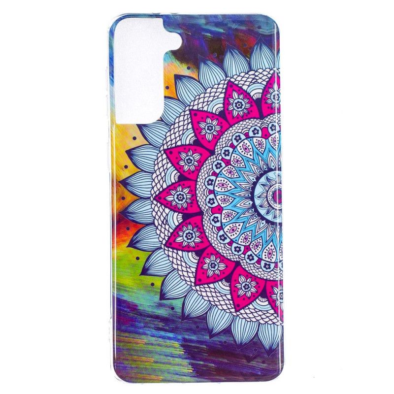 Hoesje Samsung Galaxy S21 Plus 5G Fluorescerende Mandala