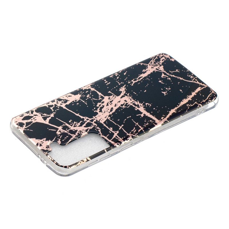 Hoesje Samsung Galaxy S21 Plus 5G Groen Zwart Ultra Designer Marmer