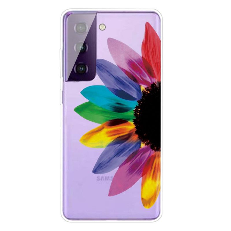Hoesje Samsung Galaxy S21 Plus 5G Kleurrijke Bloem