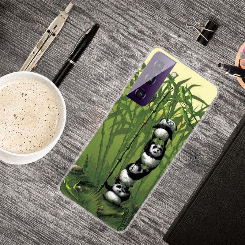 Hoesje Samsung Galaxy S21 Plus 5G Stapel Panda'S