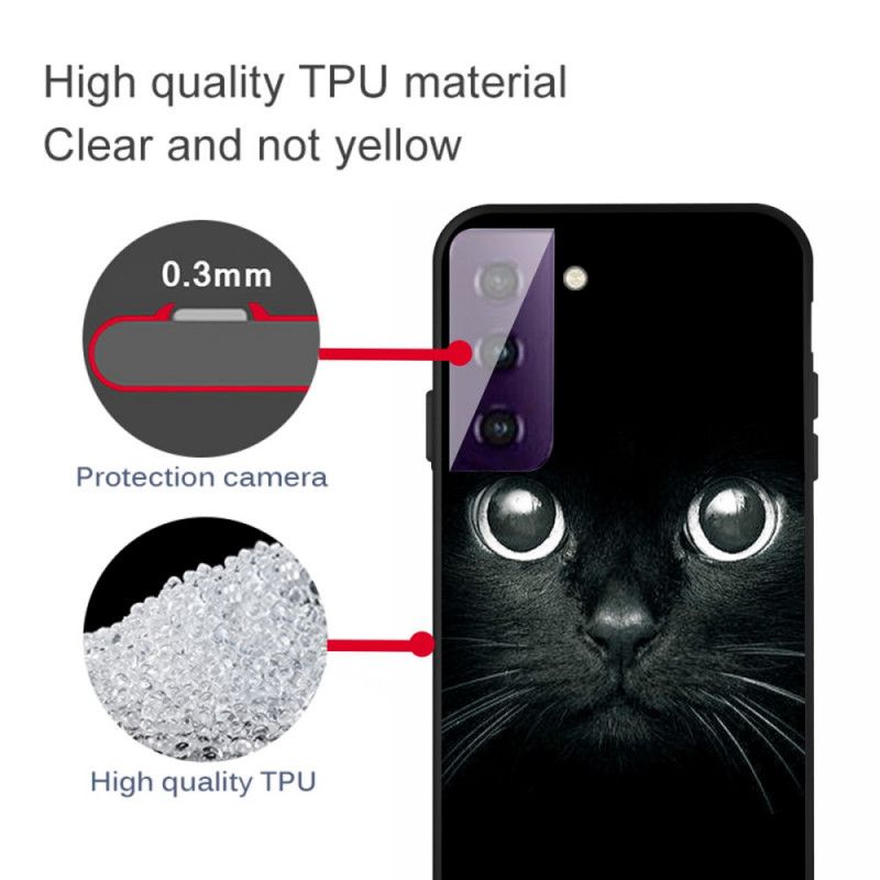 Hoesje Samsung Galaxy S21 Plus 5G Telefoonhoesje Kattenogen