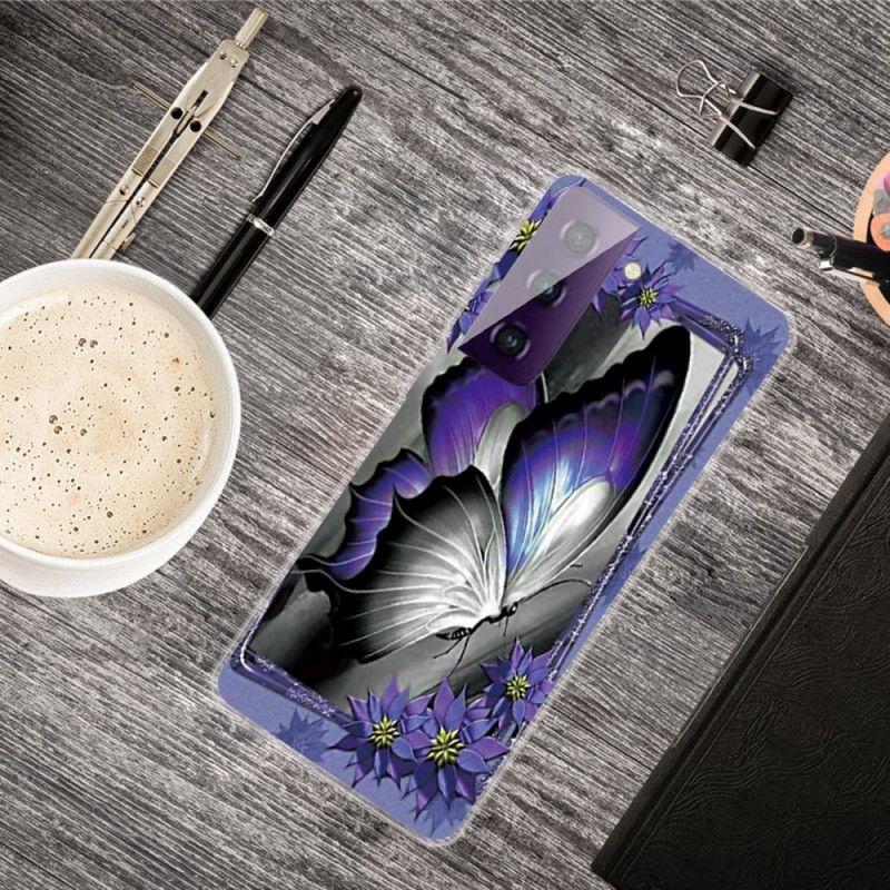 Hoesje voor Samsung Galaxy S21 Plus 5G Koninklijke Vlinder