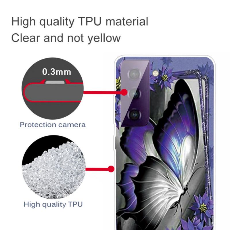 Hoesje voor Samsung Galaxy S21 Plus 5G Koninklijke Vlinder