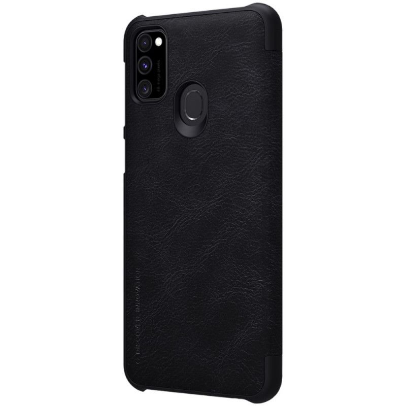 Folio-hoesje Samsung Galaxy M21 Zwart Nillkin Qin-Reeks