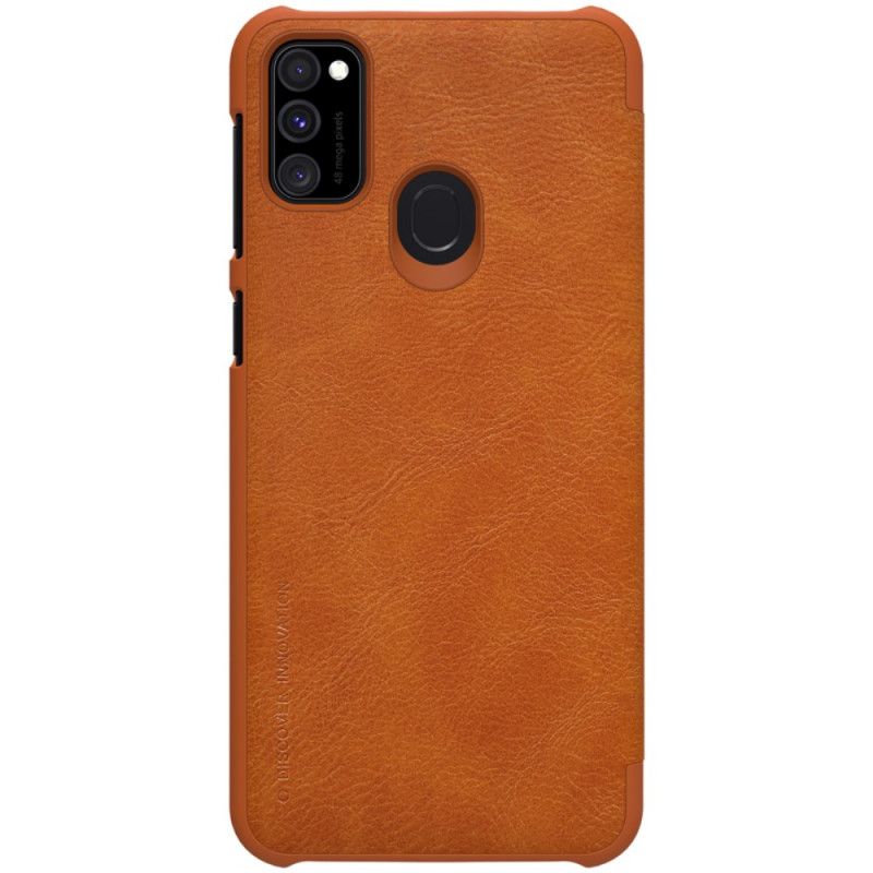 Folio-hoesje Samsung Galaxy M21 Zwart Nillkin Qin-Reeks
