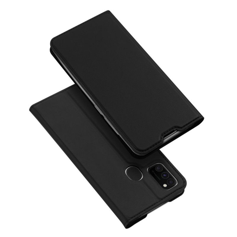 Folio-hoesje Samsung Galaxy M21 Zwart Pro Dux Ducis Huid