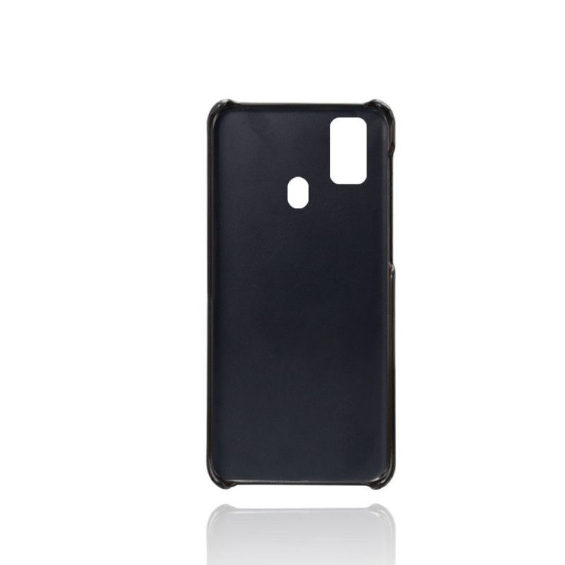 Hoesje voor Samsung Galaxy M21 Grijs Zwart Kaarthouder