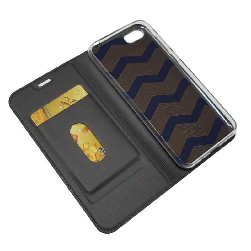 Folio-hoesje voor Huawei Y5 2018 Goud Zwart Eerste Klas Serie