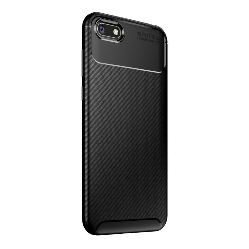 Hoesje Huawei Y5 2018 Flexibele Koolstofvezeltextuur