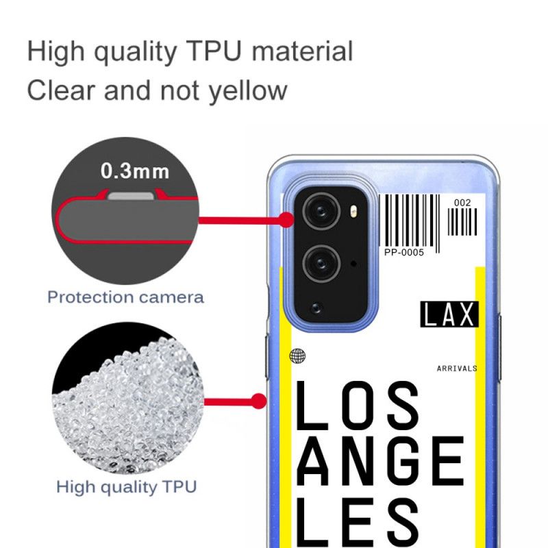 Cover Hoesje OnePlus 9 Telefoonhoesje Instapkaart Naar Los Angeles