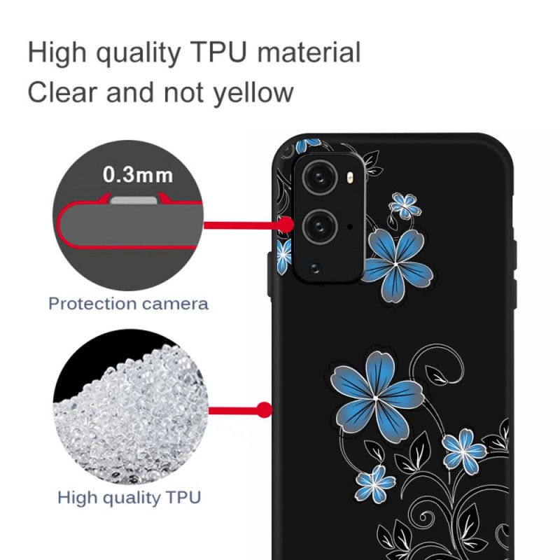 Hoesje OnePlus 9 Blauwe Bloemen