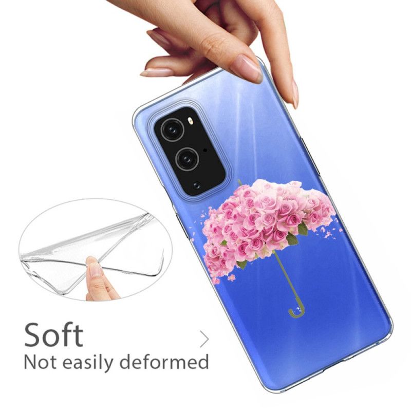 Hoesje OnePlus 9 Paraplu In Rozen