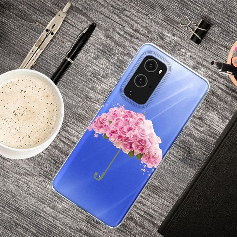 Hoesje OnePlus 9 Paraplu In Rozen