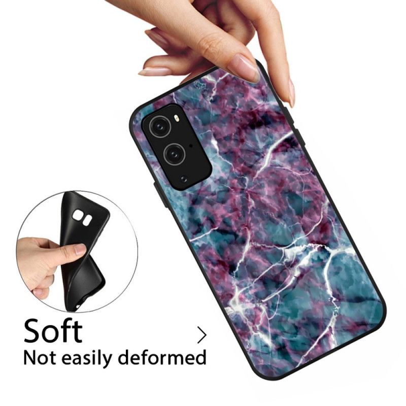 Hoesje OnePlus 9 Telefoonhoesje Paars Marmer