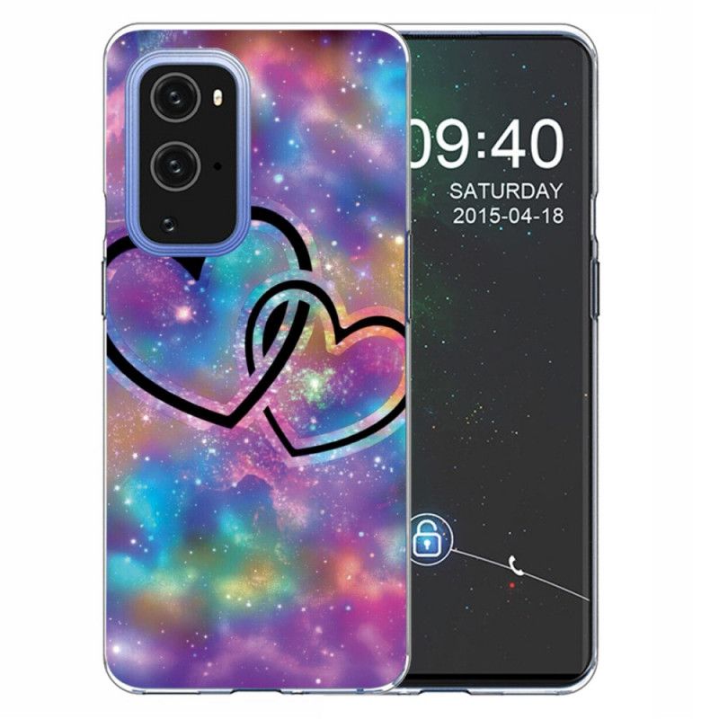 Hoesje voor OnePlus 9 Geketende Harten