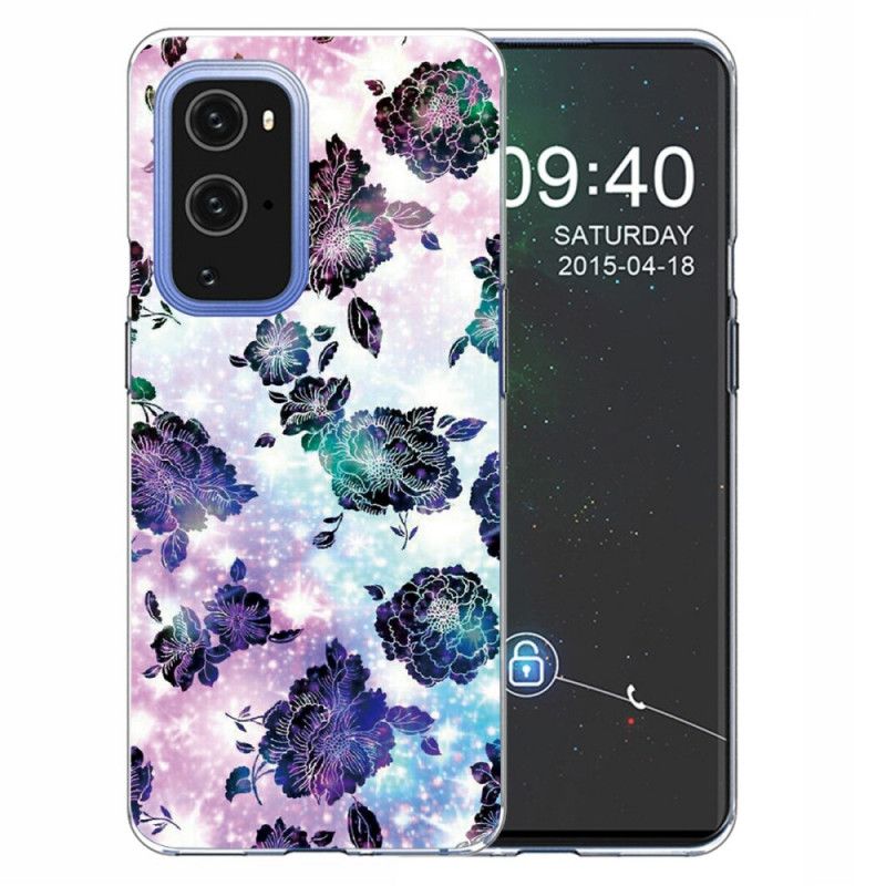 Hoesje voor OnePlus 9 Kleurrijke Vintage Bloemen