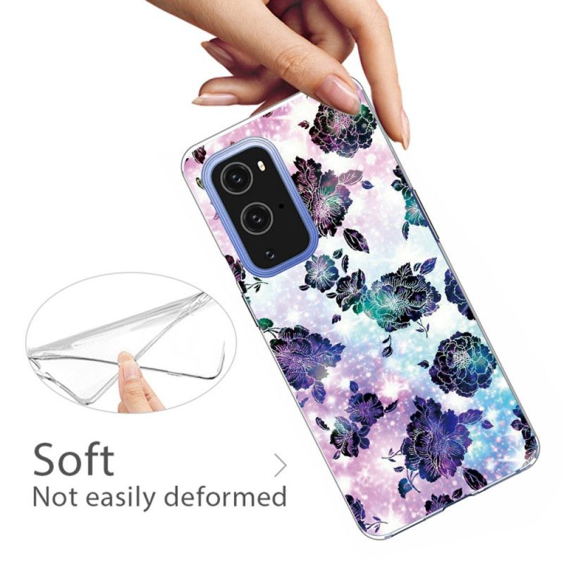 Hoesje voor OnePlus 9 Kleurrijke Vintage Bloemen