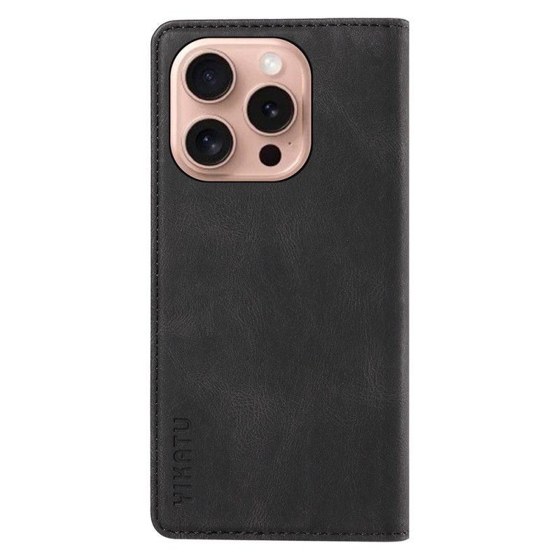 Folio-hoesje iPhone 16 Pro Yikatu Suède-effect Bescherming Hoesje