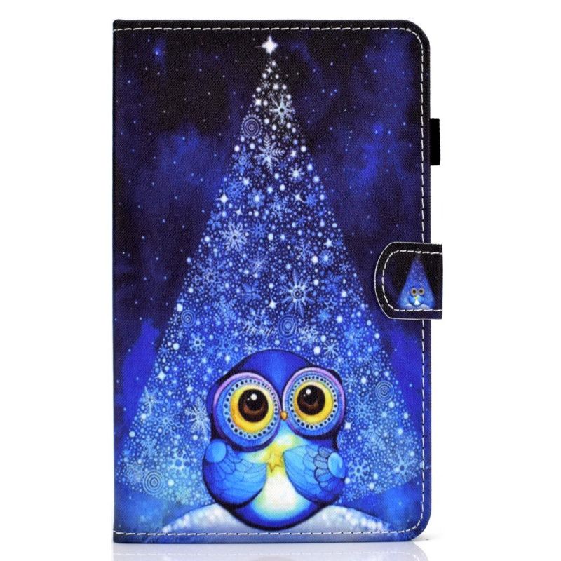 Cover Folio-hoesje Huawei MatePad T 8 Telefoonhoesje Blauwe Uil