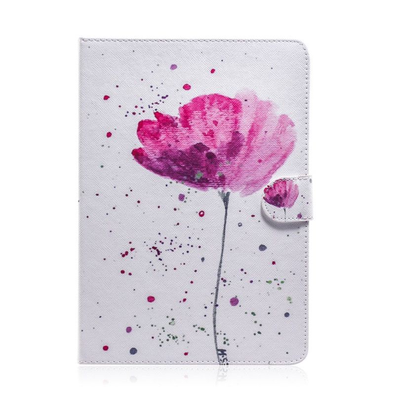 Flip Case Leren Huawei MatePad T 8 Aquarel Klaproos