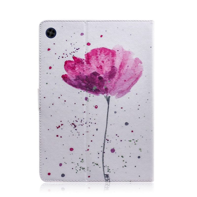 Flip Case Leren Huawei MatePad T 8 Aquarel Klaproos