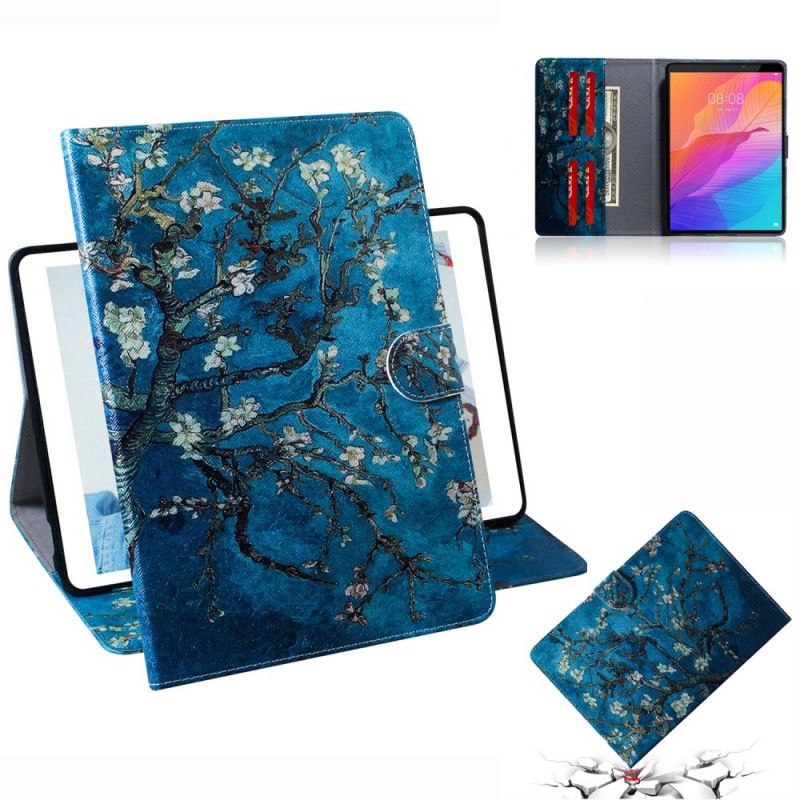 Leren Hoesje Huawei MatePad T 8 Bloeiende Takken